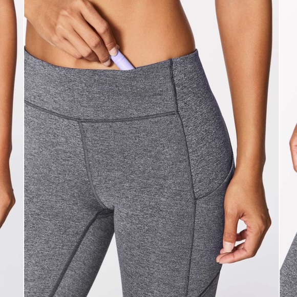 Lululemon Speed Up Tight *28" Heathered Black Luxtreme First Release size 4 - Picture 6 of 12